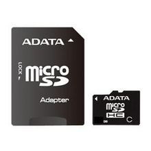 8 GB . microSDHC karta A-DATA class 4 + adaptér