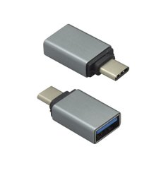 Metal OTG adaptér USB-C /USB čierny