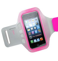 Športové puzdro na rameno iPhone 5/5S/SE, sivé/ružové