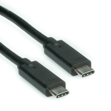 CNS USB 3.1 kábel, Gen2 10Gbps, full pin, C/male - C/male, 0,5m, čierny
