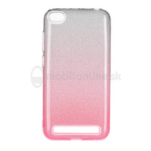 Puzdro 3in1 Shimmer TPU Xiaomi Redmi 5A - strieborno-ružové