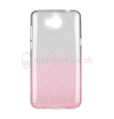 Puzdro Shimmer 3in1 TPU Huawei Y7 2018/Honor 7C - strieborno-ružové