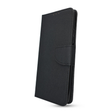Puzdro Fancy Canvas Book Samsung Galaxy S9 G960 - čierne