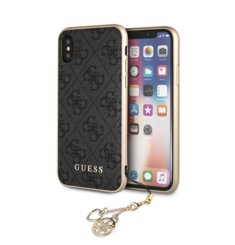 GUHCPXGF4GGR Guess Charms Hard Case 4G Grey pro iPhone X
