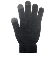 Dámske rukavice na dotykový displej - čierne