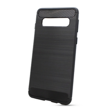 Puzdro Carbon Lux TPU Samsung Galaxy S10 G973 - čierne