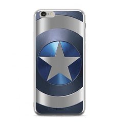 Puzdro Marvel TPU Huawei Y5 2018 Captain America vzor 005 (licencia) - silver