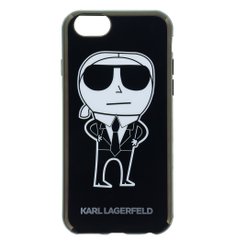 KLHCP6HTKKA Karl Lagerfeld K-Team Black TPU Pouzdro pro iPhone 6/6S