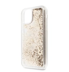 GUHCN58GLHFLGO Guess Glitter Hearts Zadní Kryt pro iPhone 11 Pro Gold (EU Blister)