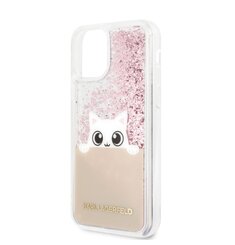 Puzdro Karl Lagerfeld pre iPhone 11 Pro Max KLHCN65PABGNU silikónové, ružové