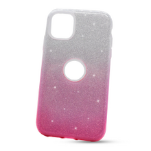 Puzdro Shimmer 3in1 TPU iPhone 11 (6.1) - strieborno-ružové