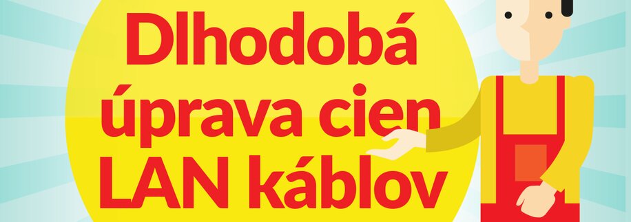 Dlhodobo znižujeme ceny vybraných LAN káblov