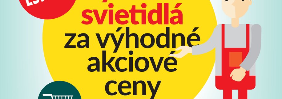 Akcia: Vybrané svietidlá za výhodné akciové ceny