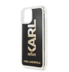 Puzdro Karl Lagerfeld pre iPhone 11 KLHCN61KAGBK silikónové, čierne