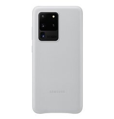 EF-VG988LSE Samsung Kožený Kryt pro Galaxy S20 Ultra G988 Silver (EU Blister)