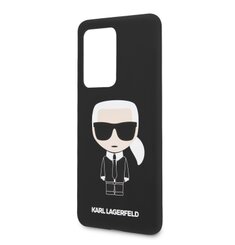 Puzdro Karl Lagerfeld pre Samsung Galaxy S20 Ultra KLHCS69SLFKBK silikónové, čierne