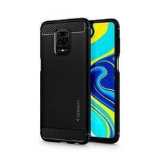 Puzdro Spigen Rugged Armor Xiaomi Redmi Note 9 Pro - čierne