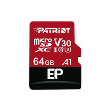 64GB microSDXC Patriot V30 A1, class 10 U3 100/80MB/s + adapter
