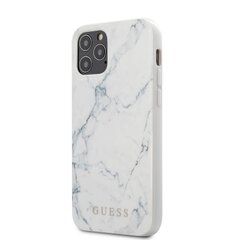 Puzdro Guess pre iPhone 12/12 Pro (6.1) GUHCP12MPCUMAWH silikónové, biele
