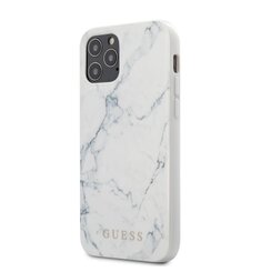 Puzdro Guess pre iPhone 12 Mini (5.4) GUHCP12SPCUMAWH silikónové, biele