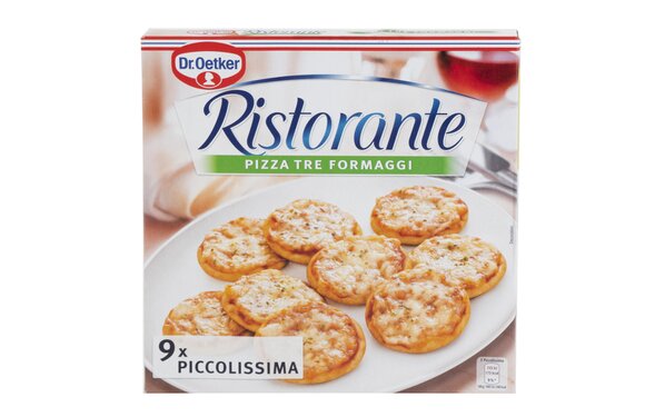 Dr.Oetker Ristorante Piccolissima pizza mini tri druhy syra mrazená 216 g