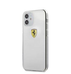 FESTRHCP12STR Ferrari On Track Logo Print Kryt pro iPhone 12 mini 5.4 Transparent