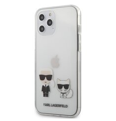 KLHCP12LCKTR Karl Lagerfeld PC/TPU Karl &Choupette Kryt pro iPhone 12 Pro Max 6.7 Transparent