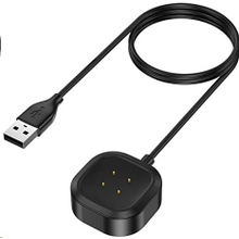 Nabíjačka Tactical USB pre Fitbit Versa 3/Sense Čierna