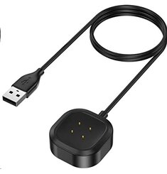 Nabíjačka Tactical USB pre Fitbit Versa 3/Sense Čierna
