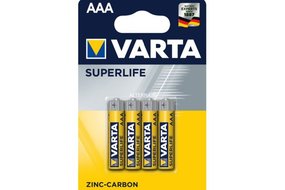 Varta Superlife baterky AAA 1,5V (4ks)