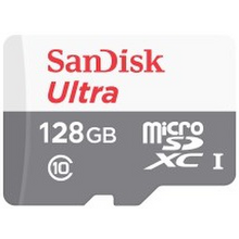 MicroSDXC SanDisk Ultra 128GB 100MB/s (bez adaptéra)