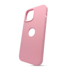Puzdro Liquid TPU iPhone 12 Pro Max (6.7) - svetlo ružové (výrez na logo)