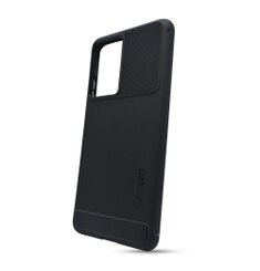 Puzdro Spigen Rugged Armor Samsung Galaxy S21 Ultra G998 - čierne