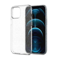 Puzdro Spigen Liquid Crystal iPhone 12/12 Pro - transparentné s trblietkami