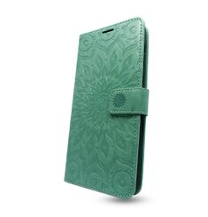 Puzdro Mezzo Book iPhone 13 Pro vzor mandala - zelené
