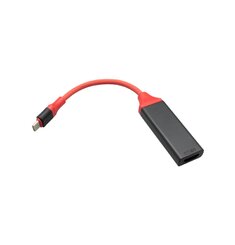 mobilNET redukcia z Type-C na HDMI, červený, Eko balenie