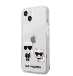 Puzdro Karl Lagerfeld PC/TPU Ikonik Kryt iPhone 13 - transparentné