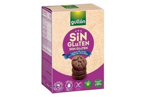 Gullón Bezlepkové sušienky s kúskami tmavej čokolády s vysokým obsahom vlákniny 200 g