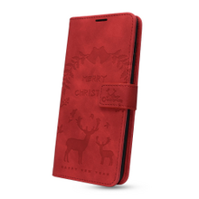 Puzdro Mezzo Book Xiaomi Redmi 9C vzor merry christmas - červené