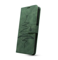 Puzdro Mezzo Book Samsung Galaxy A52 A525/A52s A528 vzor vianočný strom - zelené