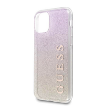 Guess case for iPhone 11 Pro GUHCN58PCUGLGPI rose gold hard case Glitter Gradient