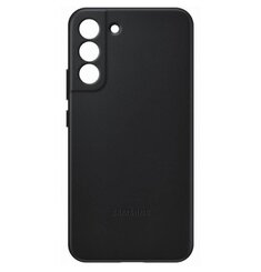 EF-VS906LBE Samsung Kožený Kryt pro Galaxy S22+ Black