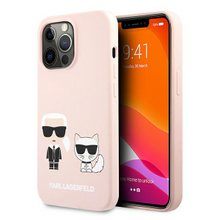 Karl Lagerfeld case for iPhone 13 Pro / 13 6,1&quot; KLHCP13LSSKCI hard case light pink Silicone Ka