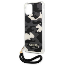 Guess case for iPhone 12 / 12 Pro 6,1&quot; GUHCP12MKSARBK black hard case Camo Collection