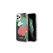 Guess case for iPhone 11 Pro GUHCN58IMLFL01 black hard case Flower Collection
