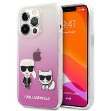 Karl Lagerfeld case for iPhone 13 Pro / 13 6,1&quot; KLHCP13LCKTRP hard case pink Karl & Choupette