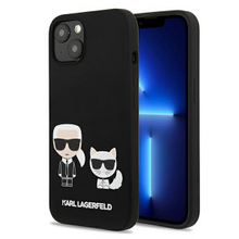Karl Lagerfeld case for iPhone 13 Pro / 13 6,1&quot; KLHCP13LSSKCK hard case black Silicone Karl &