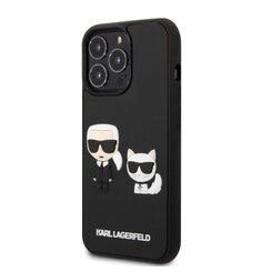 Karl Lagerfeld and Choupette 3D Kryt pro iPhone 13 Pro Max Black