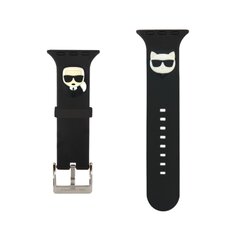 Karl Lagerfeld Karl and Choupette remienok Apple Watch 42/44mm - čierne
