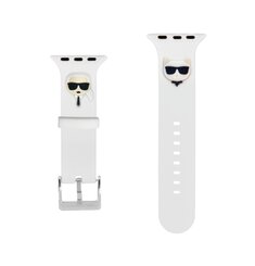 Karl Lagerfeld Karl and Choupette Řemínek pro Apple Watch 38/40mm White